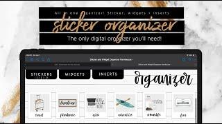 How to Organize digital stickers and widgets | BEST ALL in ONE Digital organizer