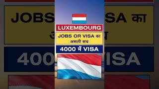 Luxembourg work visa 2024 | Luxembourg Jobs reality | Public Engine #shorts