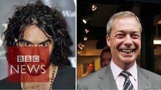 Russell Brand & Nigel Farage clash over immigration on Question Time (11/12/2014)