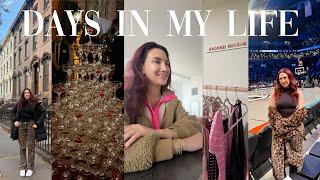 VLOG: days in my life in NYC! fighting the winter blues, meetup/podcast events, holiday vibes