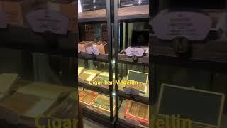 At the cigar bar in Medellin Colombia 