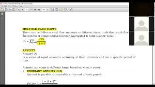 Time Value of Money PART 5 | Multiple Cash Flows | Annuity