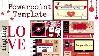 Aesthetic LOVE Powerpoint Template (with music) #7 - Animated Powerpoint Slide (Free Download)