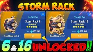 STORM RACK 6 & 16 UNLOCKED!!  || MECH ARENA || HRG ||