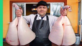 Milk Filled Lungs!! Most Bizarre Street Food of Central Asia!!