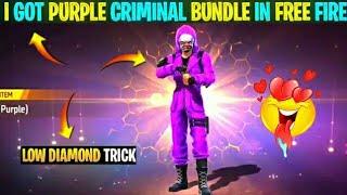 I Got Purple Top Criminal In Free Fire  |  Purple Top Criminal Royal Trick