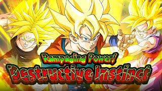 HOW TO BEAT RAMPAGING POWER! DESTRUCTIVE INSTINCT EVENT AND CLEAR ALL MISSIONS! [Dokkan Battle]