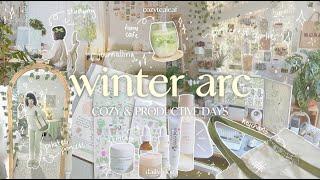 winter arc vlog️cozy productivity, building habits, glowing up