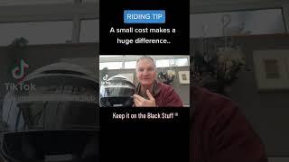 Riding Tip - A small cost makes a huge difference.. #motorcycle #learntoride #motorbike