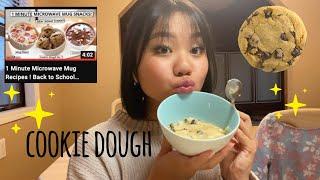 trying edible cookie dough by emma's goodies!