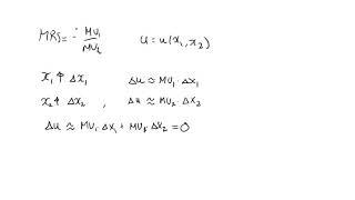 MRS and marginal utility