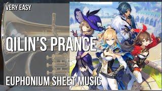 Euphonium Sheet Music: How to play Qilin's Prance (Genshin Impact) by Yu Peng Cheng