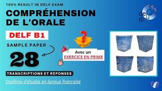 DELF B1 - Compréhension de l'orale [No.28] | DELF B1 Listening Practice Test Online | French 'N' You