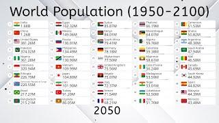 World Population (1950-2100) - Updated 2024 UN Projections