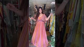 THE LIBAS COLLECTION DESIGNER PARTY WEAR GOWN WITH HEAVY KHATLI WORK