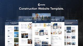 Constia - Construction Website Template / Modern Construction Website Design with Constia Template