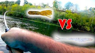 SPIRAL TUBE vs NOSE HOOKED FLUKE | ISH vs TIFF | Yough river smallies!