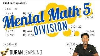 ASVAB Math - Mental Math: Division (No Calculator)