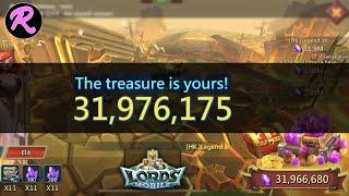 Lords Mobile | Overview the 32 Million Gems winning account in Labyrinth! | Legend16