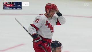 Alex Ovechkin trolls Evgeny Kuznetsov in the first shift they meet with each other (22 mar 2024)