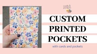 Custom Printed Invitation Pockets from Cards and Pockets