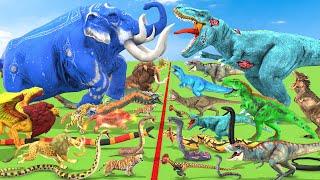 Animals vs Dinosaurs Reptiles vs Prehistoric Mammals Size Comparison Animal Revolt Battle Simulator