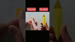 Teacher vs Student Challenge Origami Sword ️ Easy Tutorial Instructions #art #craft #origami