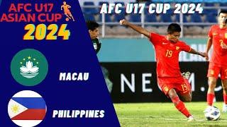 Macau vs Philippines AFC U17 Asian Cup 2024 Match Prediction