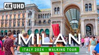 MILAN Walking Tour 4K  ITALY 2024 "Milan Walk Behind Glamour!" (▶129 min)