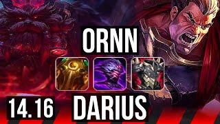 ORNN vs DARIUS (TOP) | 9/2/6, Dominating | EUW Master | 14.16