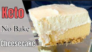 Easy No-bake Keto Cheesecake Slice Recipe!