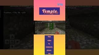 TEMPLE in minecraft by#Vedanth Telugu Gamer#