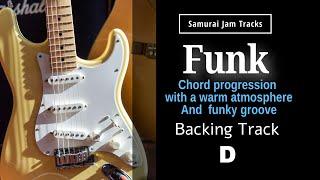 Funk Groove Guitar Backing Track in D major