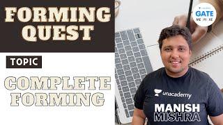 Forming  Quest | Sheet  Metal working  | GATE/ESE 2022 | Manish Sir