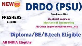 DRDO Notification OUT 2024 | Freshers | Job Vacancy 2024 | DRDO Jobs 2024 | DRDO Vacancy 2024 | DRDO