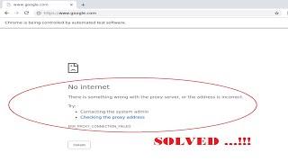 There is something wrong with the proxy server or the address is incorrect | Solved