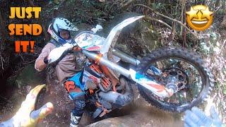 JUST SEND IT! Yamaha WR250R, WR450F, KTM, Husqvarna. Watagan state forest NSW Australia.