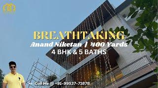 Most Stylish and Luxury Apartment in South Delhi | Luxury Builder Floor in Anand Niketan | 400 Yards