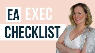 Executive Assistant Checklist | Starting a new role as an EA