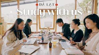 2-HOUR STUDY WITH ME & MY TEAM in Đà Lạt  | Team work | Focus Music | Pomodoro 50/10