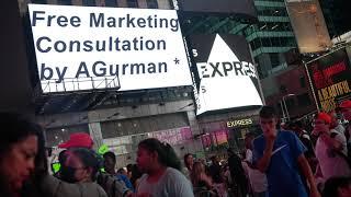 Free Marketing Consultation by Alexander Gurman Times Square Billboard commercial
