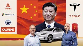 China Aktien wieder ein Kauf? Alibaba | BYD | Tesla | Pinduoduo  LIVE Talk & Chat