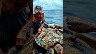 Cleaning Barnacles Off a Sea Turtle | Heartwarming Wildlife Care