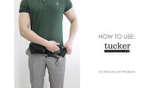 How to use tucker shirt-stay? (polo-shirt edition)