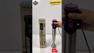 SOKANY HB-748 Hand Blender – Best 700W Stick Blender for Pakistani Kitchens (Daal, Chutney, Cream)