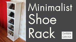 DIY Minimalist Shoe Rack
