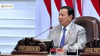 Arahan Presiden RI saat Sidang Kabinet Paripurna, Rabu (6/11)