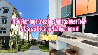 NEW Flamingo Crossings Village West Tour | Disney Housing 4x2 Apartment July 2023