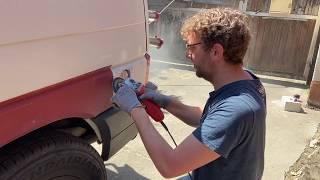 Busausbau: Rostbehandlung