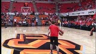 OSU Fan Makes Halfcourt Shot